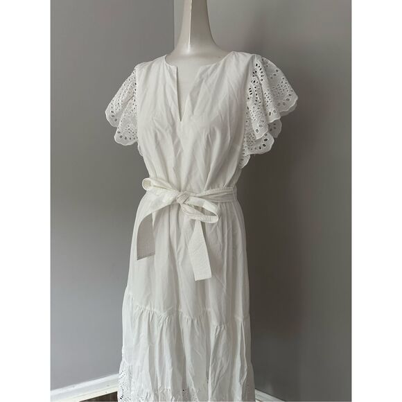 NWT Rails Embroidered Gia Midi Dress White Size Small $288 - Picture 10 of 12